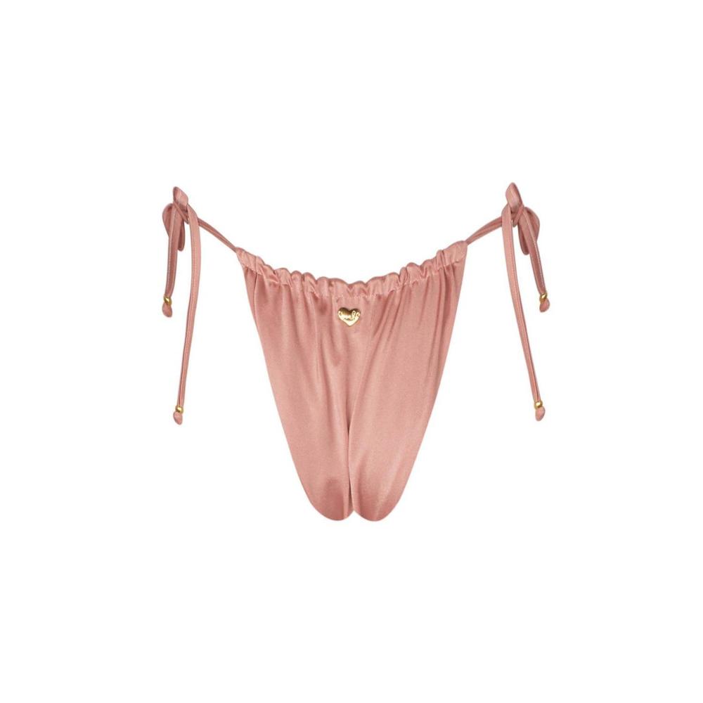 NEW SOAH women's juliet bikini bottom in metallic rose